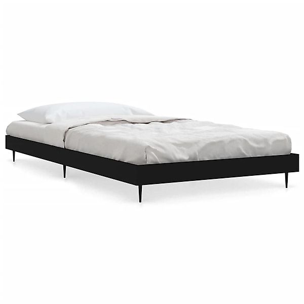 vidaXL Bettgestell Schwarz 90x190 cm Holzwerkstoff 832302 günstig online kaufen