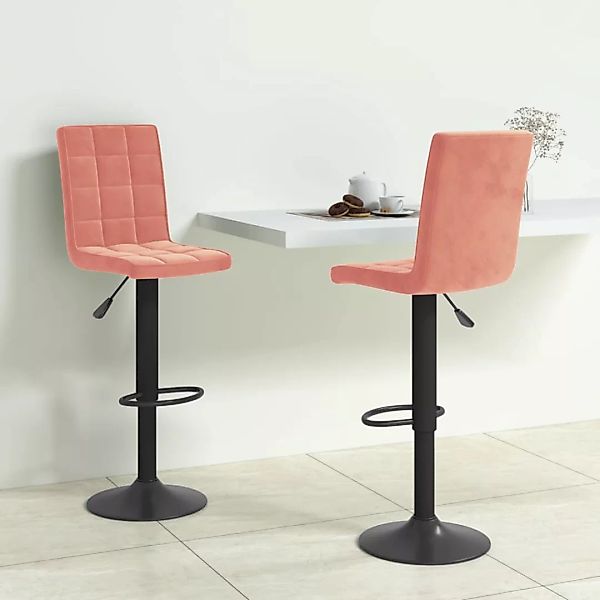 vidaXL Barhocker Barhocker 2 Stk. Rosa günstig online kaufen