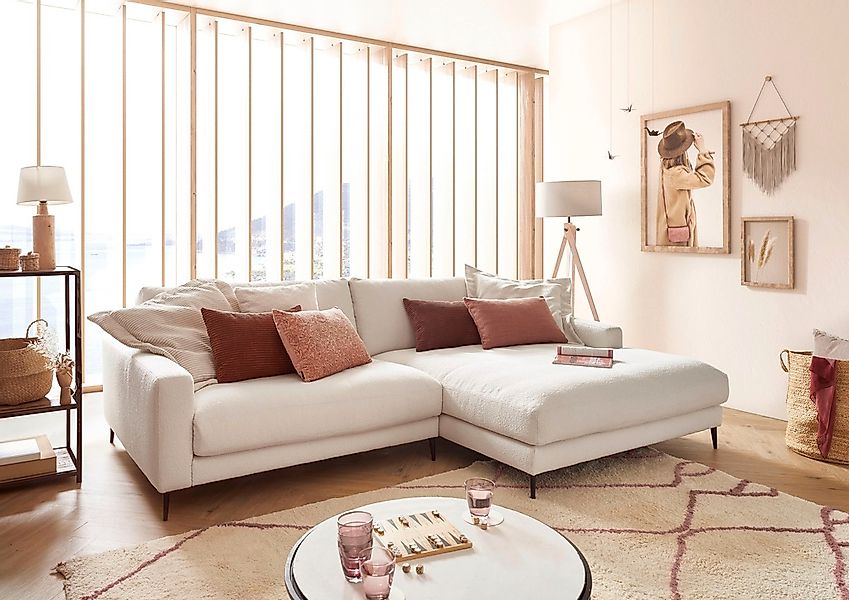 INOSIGN Ecksofa »Downtown, B/T/H: 272/190/84 cm L-Form«, weicher Sitzkomfor günstig online kaufen