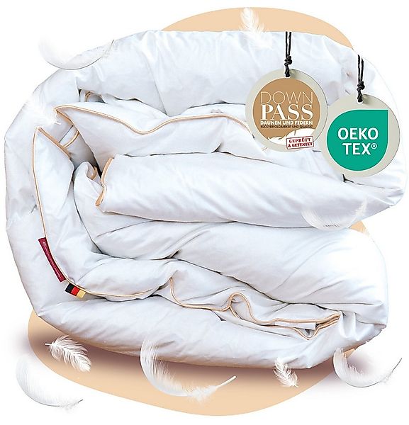 EVAN BROWNS Federbettdecke Bettdecke mit 90% Federn und 10% Daunen - Feder günstig online kaufen