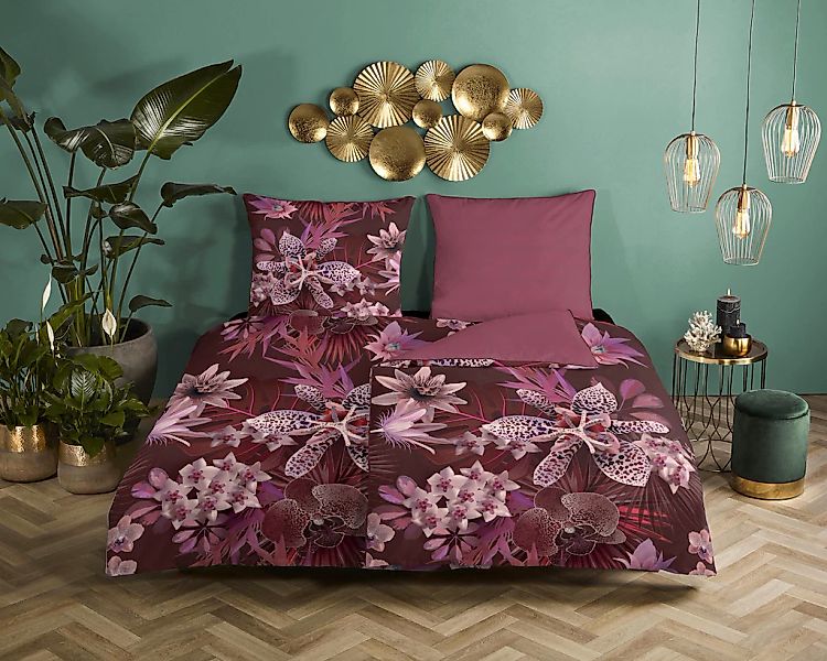 Descanso Wendebettwäsche "Farze" 2 Stk. tlg. Baumwolle, Mako Satin, 135x200 günstig online kaufen