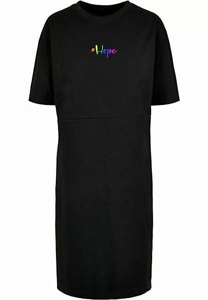 Merchcode Stillkleid "Damen Ladies Hope Rainbow Oversized Slit Tee Dress", günstig online kaufen