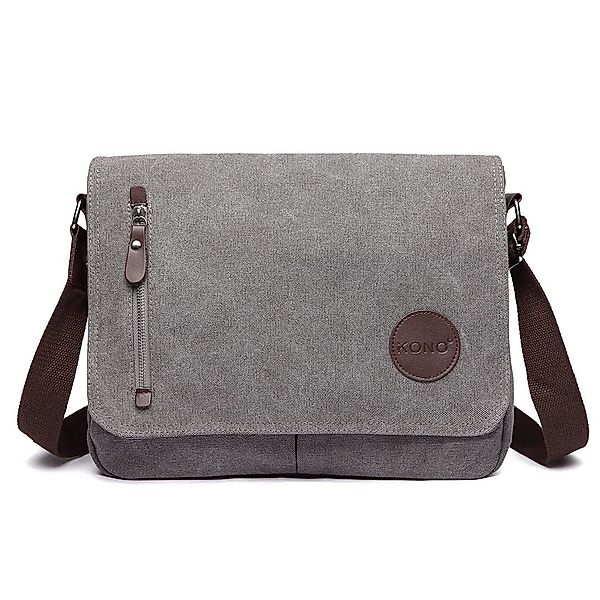 KONO Messenger Bag Leinwand Laptop Messenger günstig online kaufen
