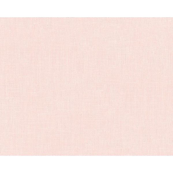 Bricoflor Rosa Tapete in Leinenoptik Uni Vliestapete mit Leinenstruktur Ide günstig online kaufen