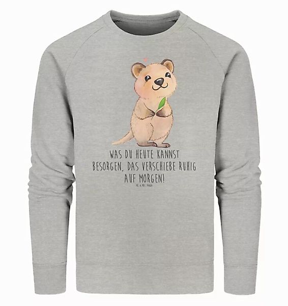 Mr. & Mrs. Panda Longpullover Größe L Quokka Happy - Heather Grey - Geschen günstig online kaufen