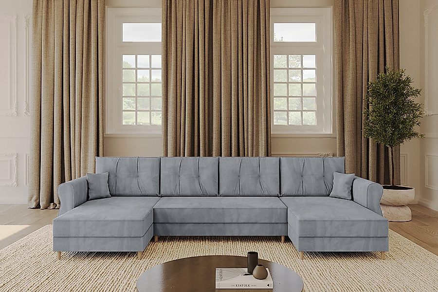 ALTDECOR Wohnlandschaft APOL-U, Couch mit Schlaffunktion, günstig online kaufen