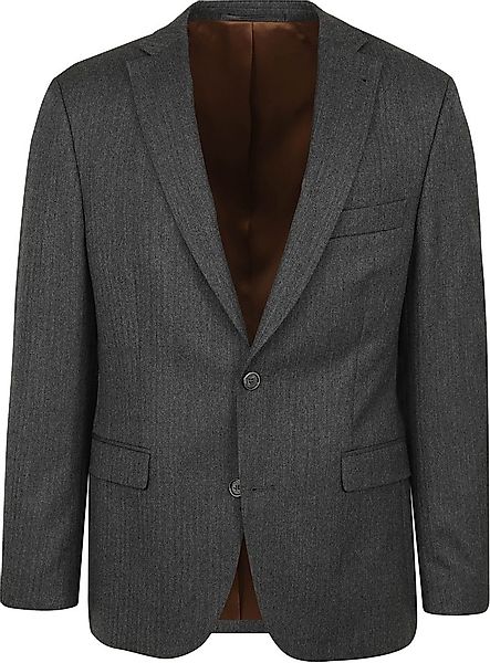 Suitable Prestige Colbert Wolle Herringbone Grau - Größe 50 günstig online kaufen