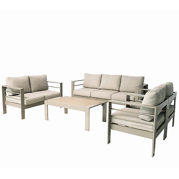 MeXo Gartenlounge-Set XXL Gartenmöbel Set Aluminium günstig online kaufen
