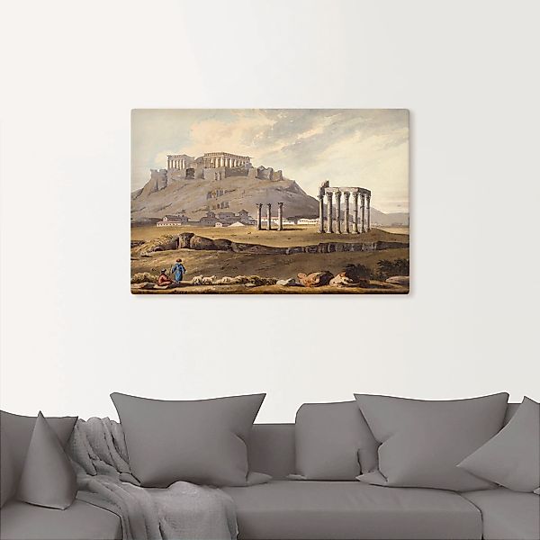 Artland Leinwandbild »Der Tempel des olympischen Zeus«, Gebäude, (1 St.), a günstig online kaufen