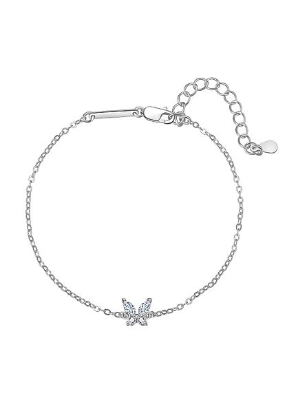 Hey Happiness Silberarmband Schmetterling Kristalle Charm, günstig online kaufen