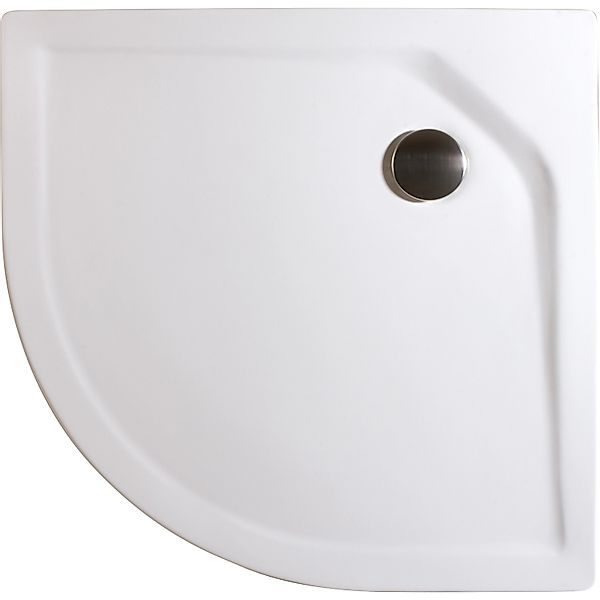 Schulte Duschwannen-Set Extraflach Viertelkreis 90 cm x 90 cm Alpinweiß günstig online kaufen