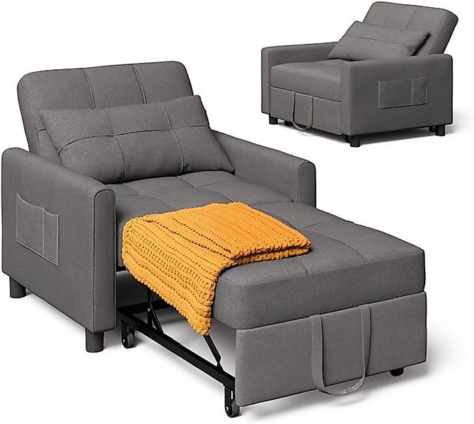 GarveeMore Schlafsofa Klappbares Schlafsofa, ausklappbarer Stuhl, Lounge, C günstig online kaufen