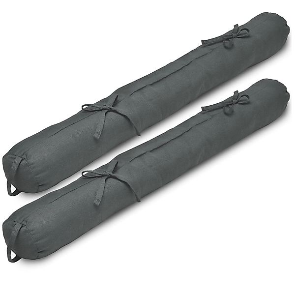 Beautissu Viento Zugluftstopper 10x100cm Anthrazit 2tlg günstig online kaufen