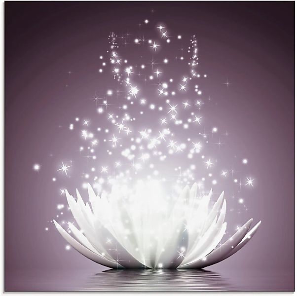 Artland Glasbild "Magie der Lotus-Blume", Blumen, (1 St.), in verschiedenen günstig online kaufen
