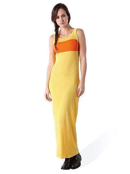 Diesel Maxikleid Diesel M-CRESP ABITO Damen Kleid Maxikleid Gelb günstig online kaufen