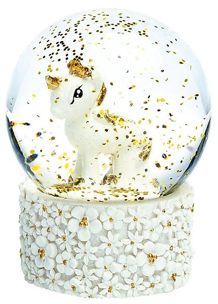 SIKORA Schneekugel SK09 Kleine Glas Schneekugel für Kinder Einhorn Weiss Go günstig online kaufen