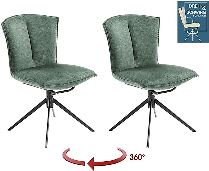 MCA furniture 4-Fußstuhl »NALON Esszimmerstuhl (2er Set) - Stuhl« (Set) 2 S günstig online kaufen
