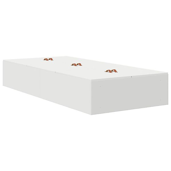 vidaXL Bett Bettgestell mit Stauraum Weiß günstig online kaufen