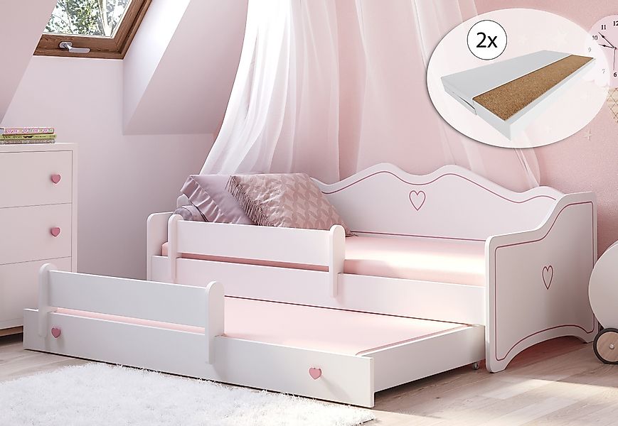 Kids Collective Kinderbett Mädchenbett 80x160 mit günstig online kaufen