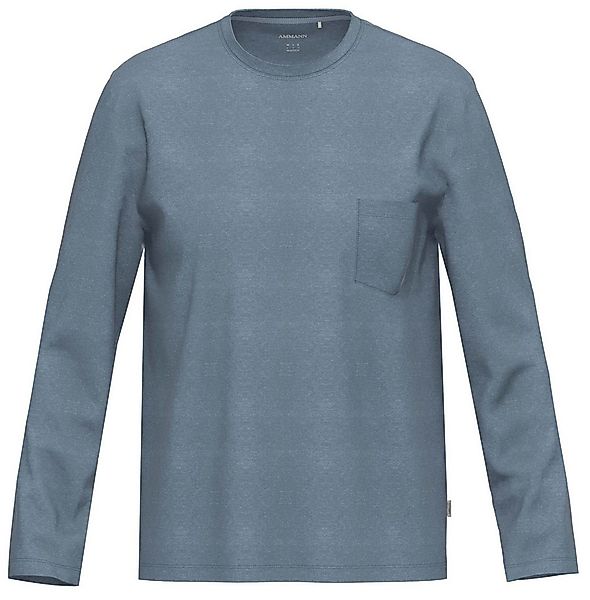 Ammann Pyjamaoberteil Herren Pyjama Oberteil mit langem Arm (1-tlg) Baumwol günstig online kaufen