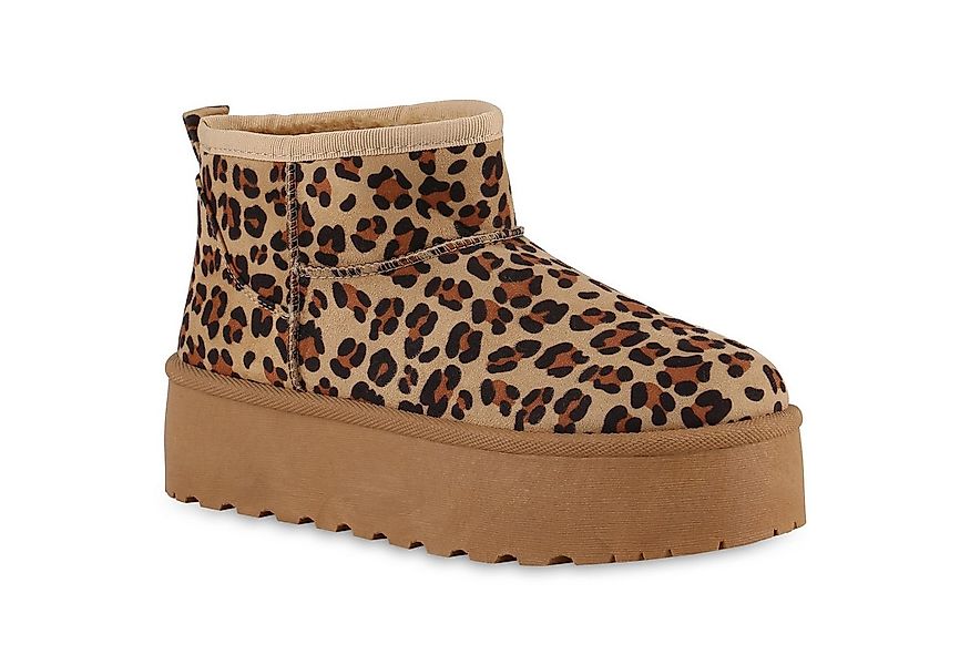 VAN HILL 840781 Winterstiefelette Damen Warm Gefütterte Winter Boots Bequem günstig online kaufen