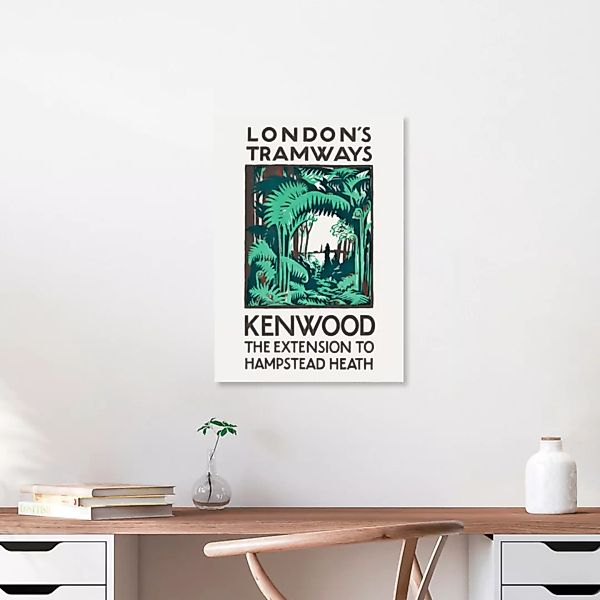 Poster / Leinwandbild - London's Tramways - Kenwood, The Extension To Hamps günstig online kaufen