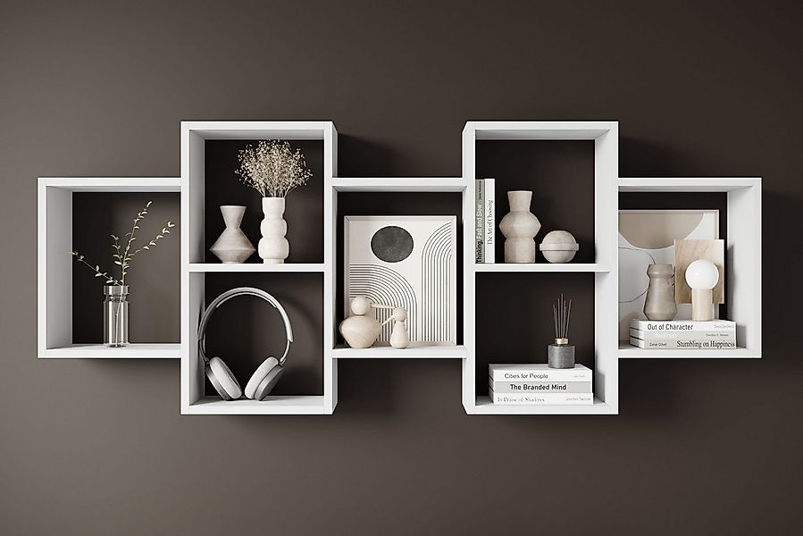 INOSIGN Wandboard Wandregal Trio, 1-tlg., Stell- oder Hängeregal, 10 offene günstig online kaufen