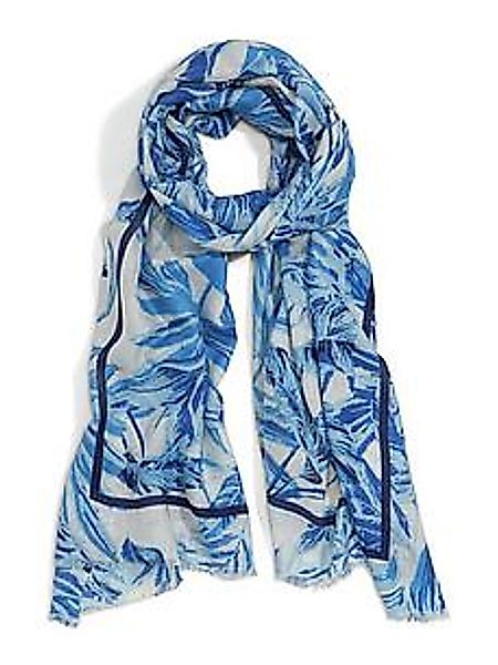 Schal aus Seide und Kaschmir Peter Hahn blau günstig online kaufen