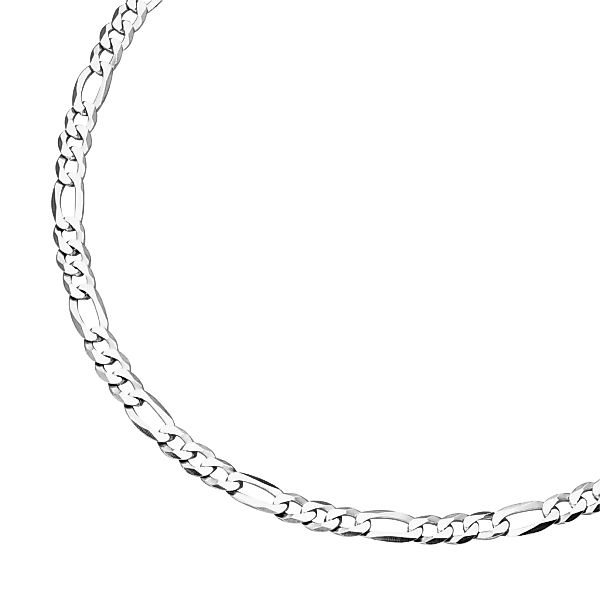 Smart Jewel Silberkette "Figarokette 3/1 diamantiert, massiv, Silber 925" günstig online kaufen
