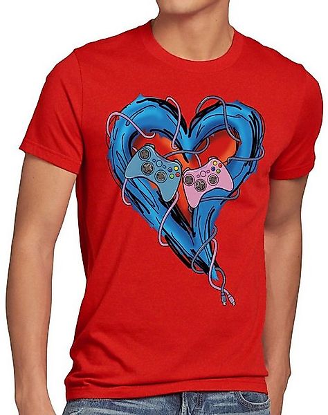 style3 Print-Shirt Herren T-Shirt Gamer Love videospiel partnerschaft liebe günstig online kaufen