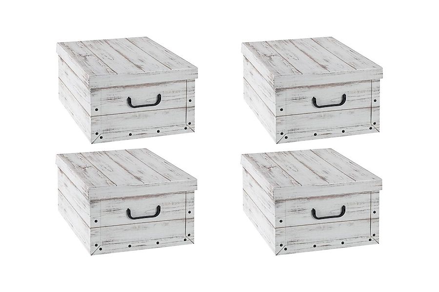 Home4You Aufbewahrungsbox 4er Set, B 51 günstig online kaufen