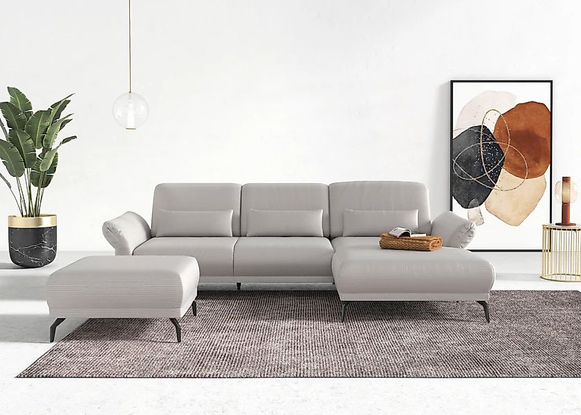 INOSIGN Ecksofa "Coco L-Form", Sitztiefen-, Arm- und Kopfteilverstellung, C günstig online kaufen