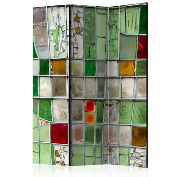 artgeist Paravent Emerald Stained Glass [Room Dividers] mehrfarbig Gr. 135 günstig online kaufen