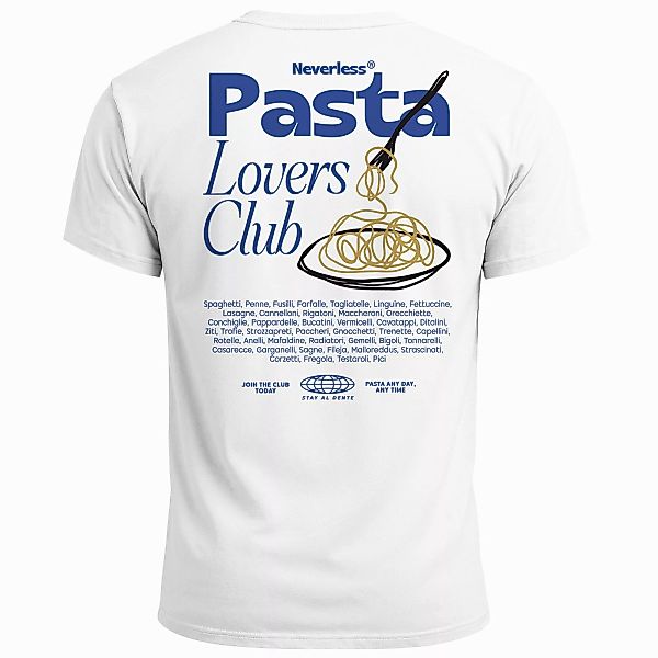 Neverless Print-Shirt Herren T-Shirt Backprint Pasta günstig online kaufen