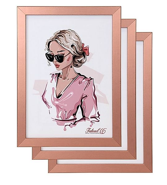 IDEAL TREND Bilderrahmen 3er 5er Pack Hekla Set Holzrahmen Foto Bilderrahme günstig online kaufen