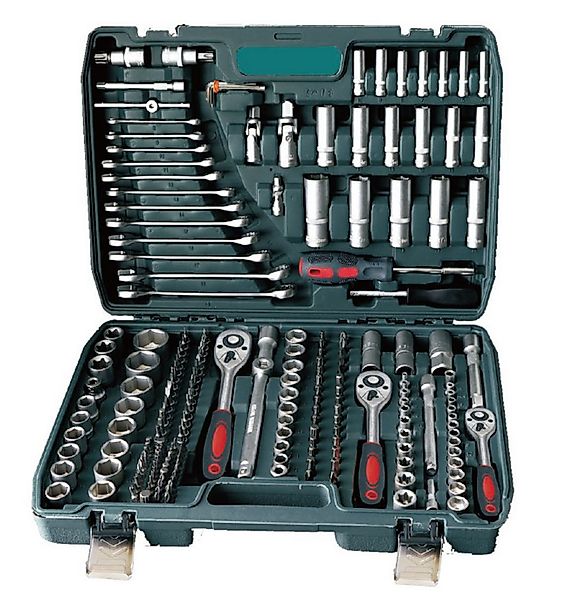 Cheffinger Werkzeugset 216-tlg. Steckschlüsselsatz Umfassendes Werkzeugset günstig online kaufen