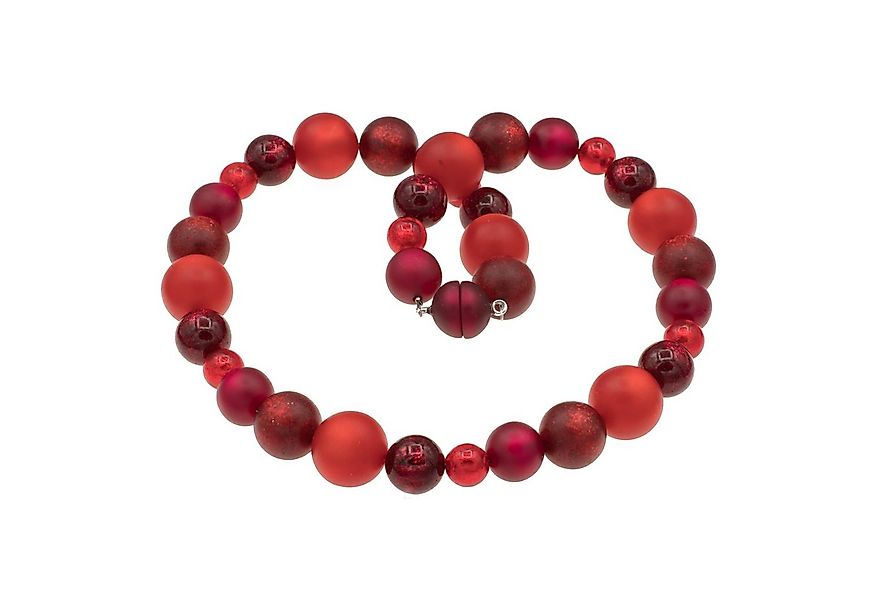 Bella Carina Perlenkette Kette mit Polaris und Murano Glas Perlen rot, mit günstig online kaufen