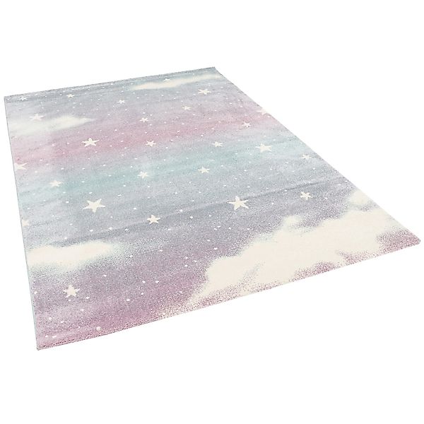 Pergamon Kinderteppich Kinder Teppich Maui Kids Wolkenhimmel, Rechteckig, H günstig online kaufen