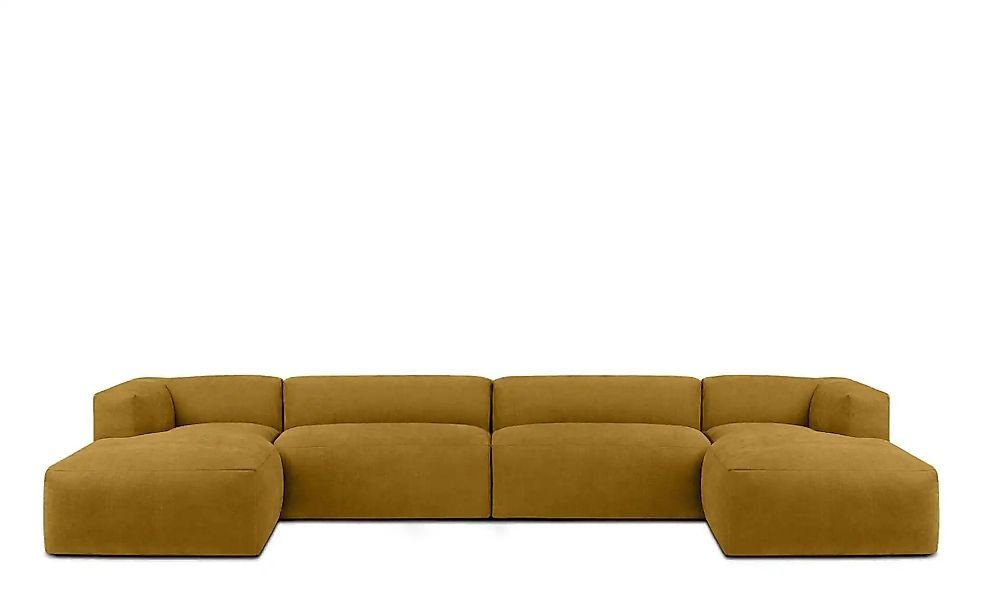 KONSIMO Wohnlandschaft   ¦ gelb ¦ Maße (cm): B: 400 H: 73 Polstermöbel > So günstig online kaufen