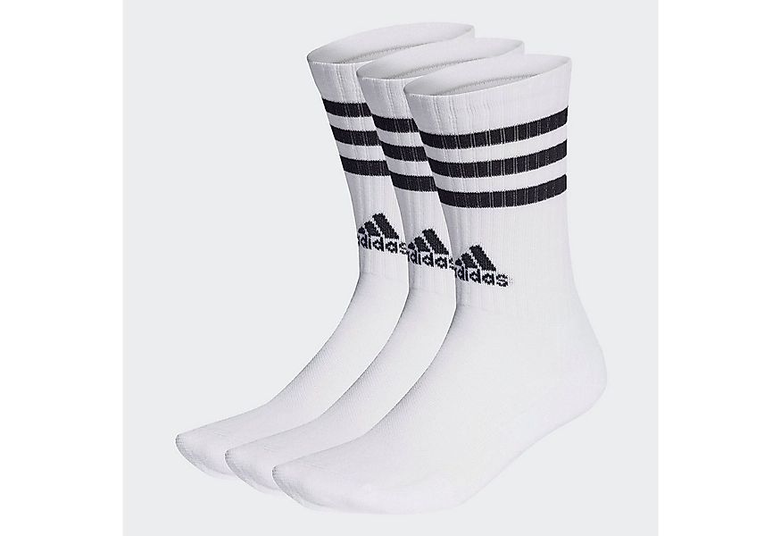 adidas Performance Sportsocken 3-STREIFEN CUSHIONED CREW, 3 PAAR (3-Paar) günstig online kaufen