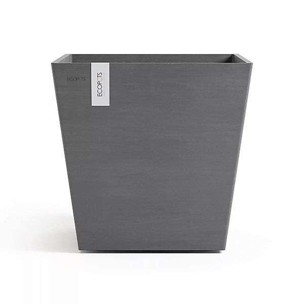 Ecopots Pflanztopf Rotterdam Grau 45,4 cm x 44 cm günstig online kaufen