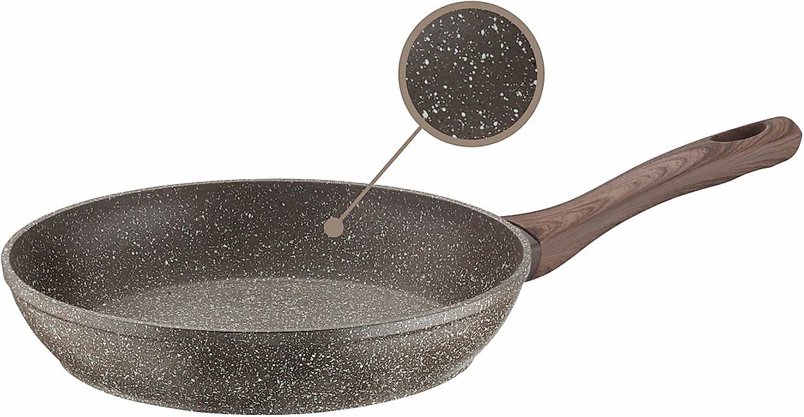 PINTINOX Bratpfanne »Chalet« Aluminium Stein-Optik, Induktionsgeeignet günstig online kaufen