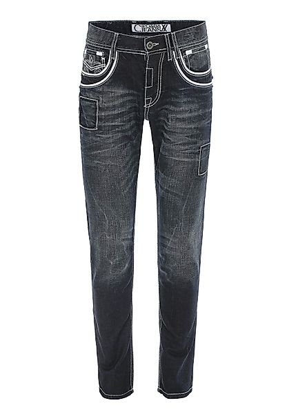 Cipo & Baxx Regular-fit-Jeans "Jeans", mit Kontrastnähten günstig online kaufen