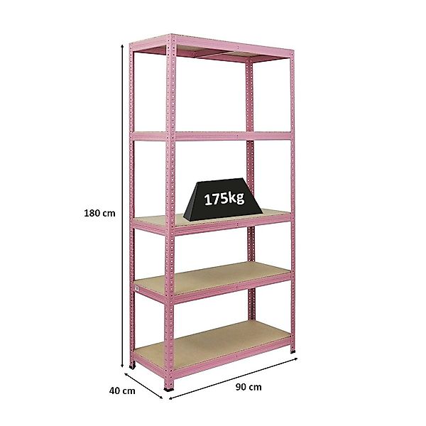 PROREGAL® Schwerlastregal 180x90x40cm Fachlast 175kg 5 günstig online kaufen