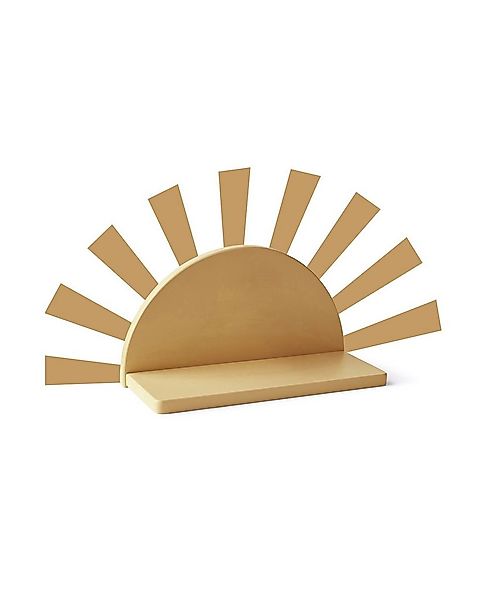 Kids Concept Wandregal Regalbrett Sonne Star gelb 30 x 12 x 16cm mit Wandde günstig online kaufen
