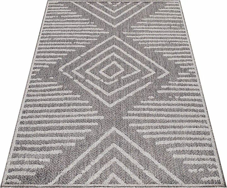 Ayyildiz In- und Outdoor-Teppich Aruba 4903 Grau 80 cm x 150 cm günstig online kaufen
