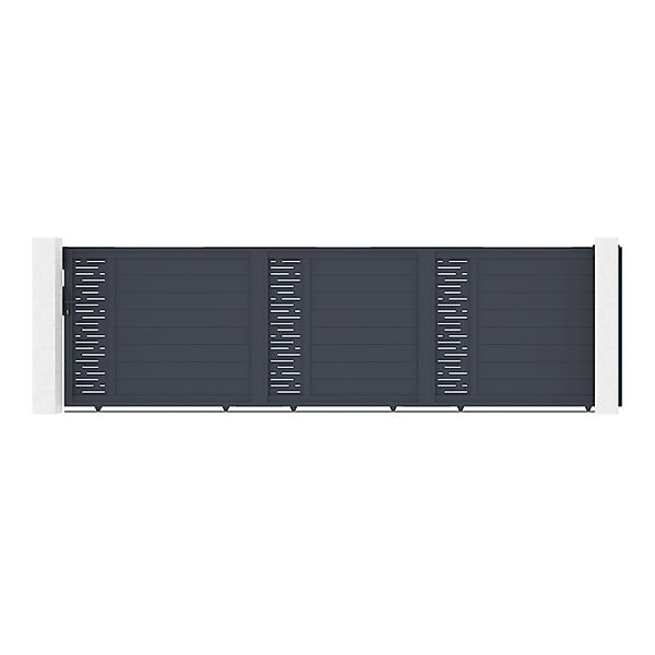 Casanoov Schiebetor 5M Arlberg H 140 Grau Aluminium günstig online kaufen