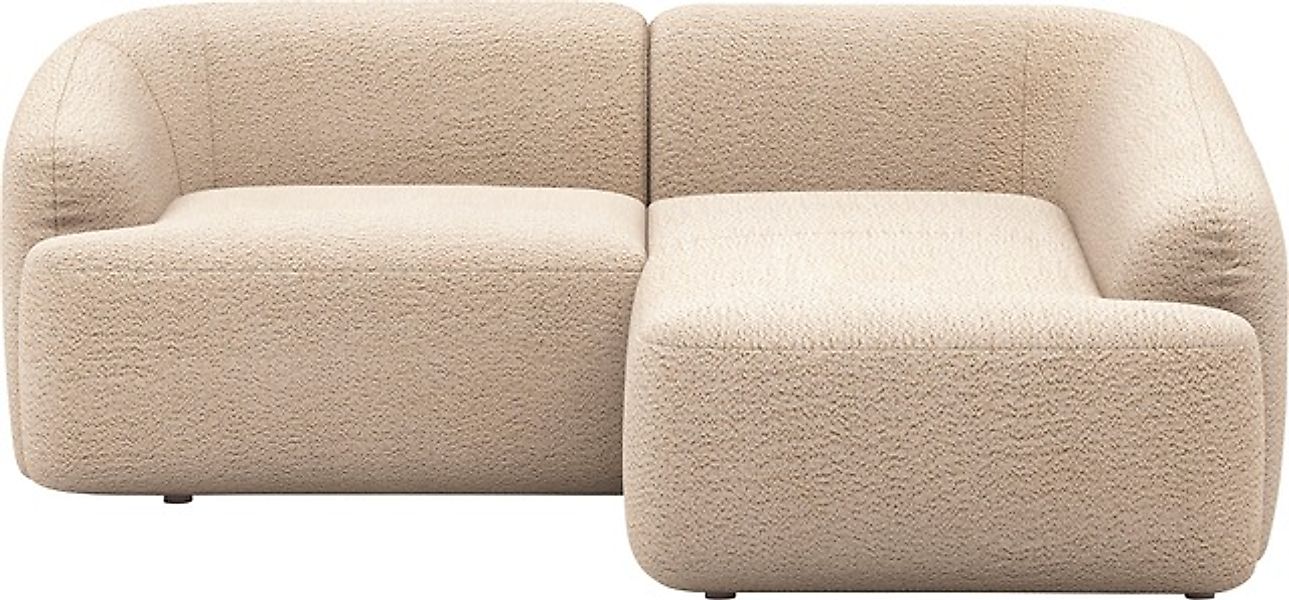 INOSIGN Ecksofa »Nergal, kompakte Stellmaße, Breite 216cm, organisches Desi günstig online kaufen