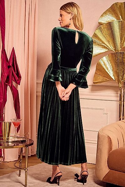 Love & Roses Midikleid Love & Roses Midikleid aus Samt, Regular (1-tlg) günstig online kaufen