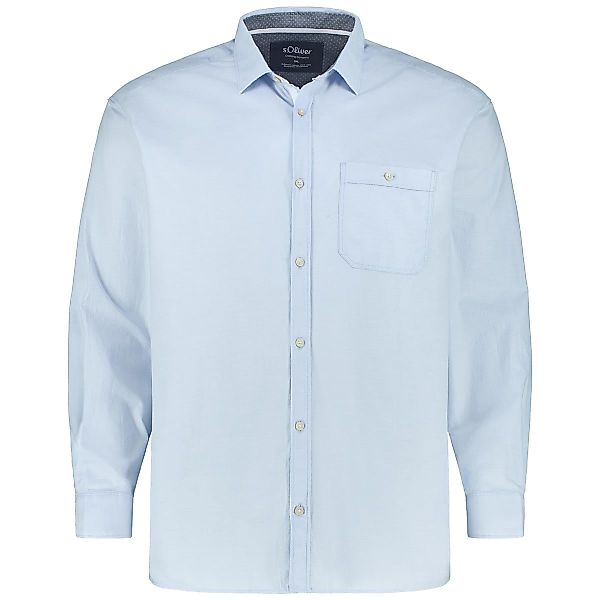 s.Oliver Freizeithemd aus Baumwolle Farbe hellblau Größe: 4XL günstig online kaufen